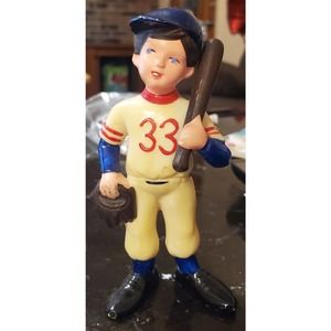 1970s Wilton baseball player cake topper